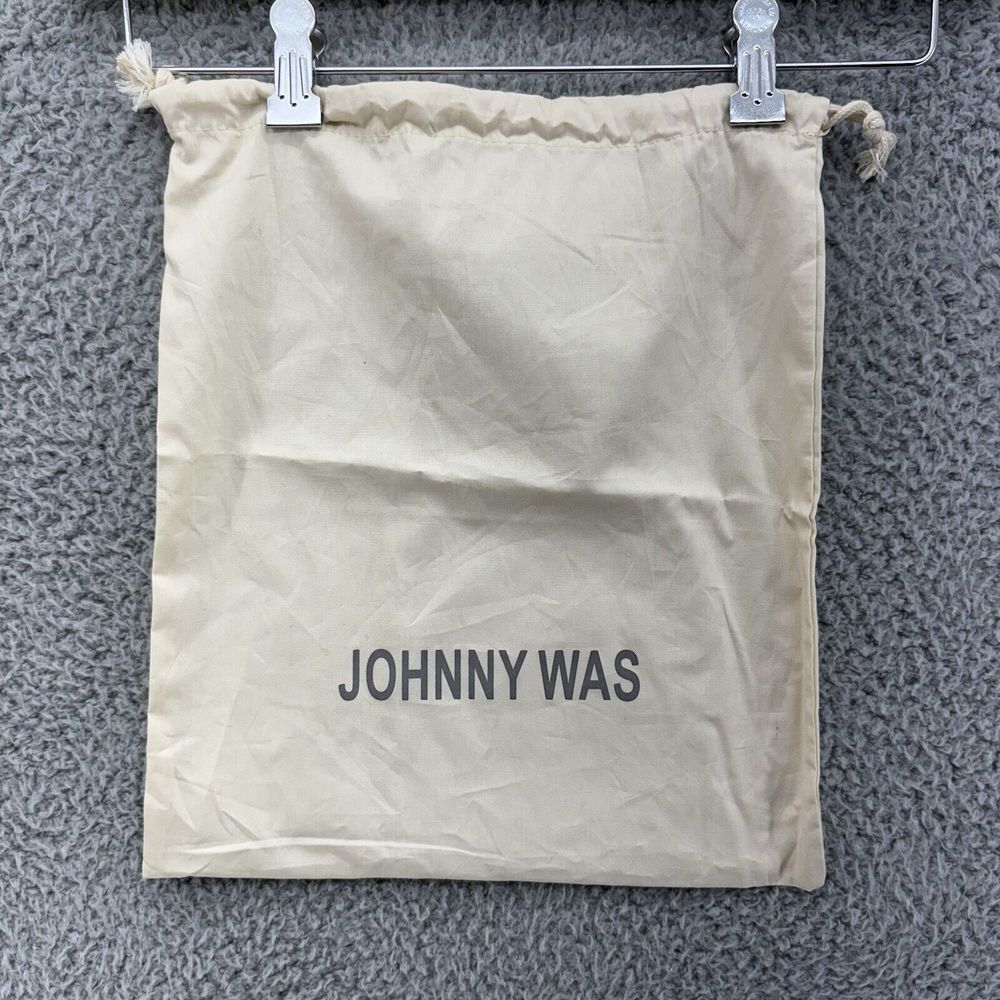 JOHNNY WAS Logo Dust Bag 11x13"‎ Beige Drawstring